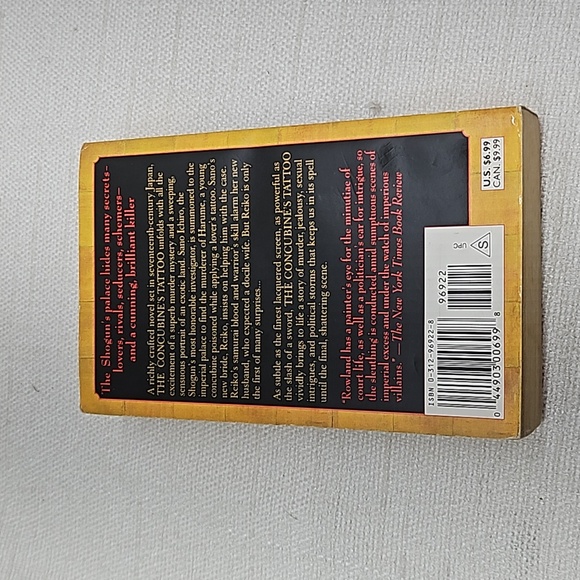 3/$10 The Concubine's Tattoo (Sano Ichiro Novels Book 4) - Picture 2 of 10